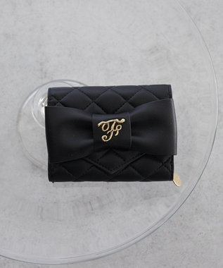 Maison de FLEUR キルティングFリボンウォレット