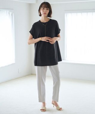 UNFILO スゴ機能 フレアニット ブラック