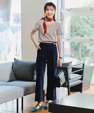 Tiaclasse 【ダブルクロス】ワイドパンツ ネイビー