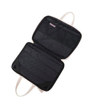 Maison de FLEUR リボンチャーム付きPCケース Grayish Pink