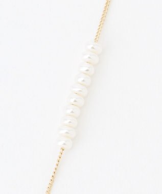 ANY パールラリエットネックレス ライトゴールド