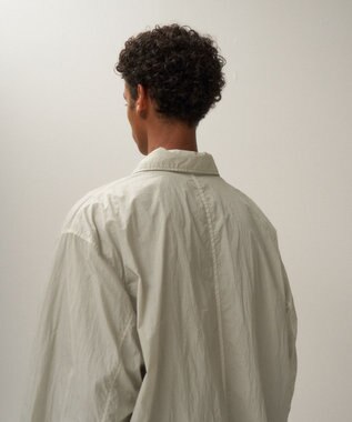 ATON HAND DYED NYLON | シャツジャケット - UNISEX GRAY