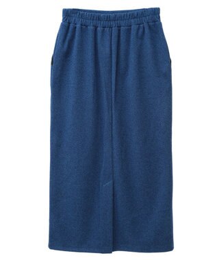 Green Parks 柄圧縮ポンチＩラインスカート Blue