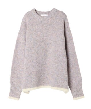 Green Parks フェアリーＭｉｘライン入りプルオーバー Purple