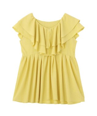 earth music&ecology ラッフルフリルワンピース Yellow