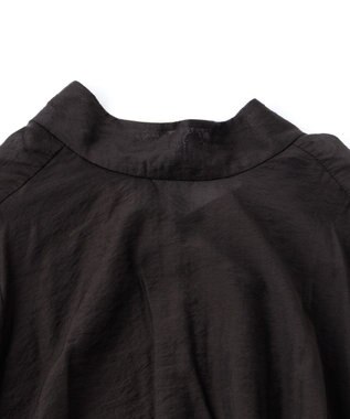 UNFILO イージーケア ボウタイ ブラウス ブラック