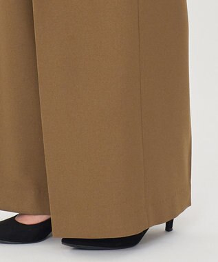 uncrave プレーンスーツ ワイドパンツ（uncrave WHITE） ブラウンカーキ