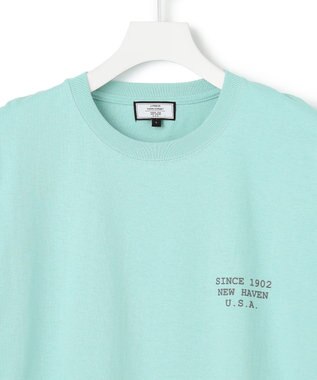 J.PRESS YORK STREET 【UNISEX】フロント＆バックプリント Tシャツ ピーコックグリーン系