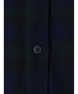 Green Parks ネルチェックシャツ Black Watch Green