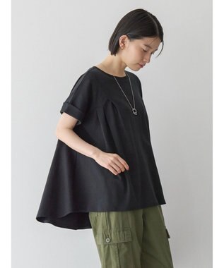 AMERICAN HOLIC フレアヘムフレンチスリーブカットプルオーバー Black