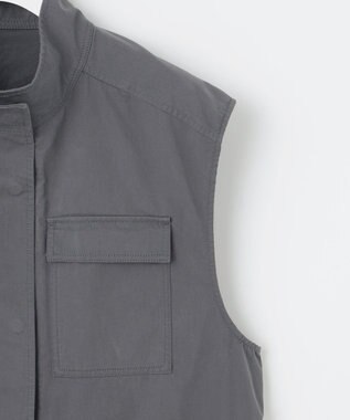23区 L 【SLOW/一部店舗限定】ミリタリー ベスト グレー系