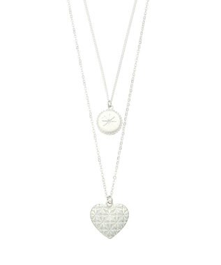 AMERICAN HOLIC ハート＆コイン３ＷＡＹネックレス Silver