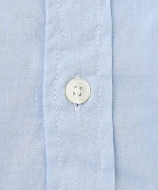 JOSEPH HOMME リネンストレッチブロード 　ウィングカラー半袖シャツ スカイブルー系