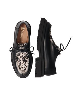 INTER-CHAUSSURES 【PASCUCCI】タンクソールチロリアンシューズ ブラックコンビ