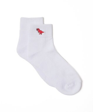 WEGO ダイナソー刺繍アンクルソックス 柄1