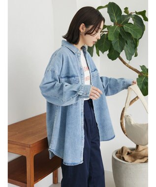 Green Parks ・ＥＬＥＮＣＡＲＥ　ＤＵＥ　デニムロングスリーブシャツ Light Indigo