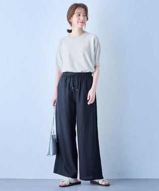 ANY 【洗濯機可/UVケア】ラメニットドルマンプルオーバー オフラメ