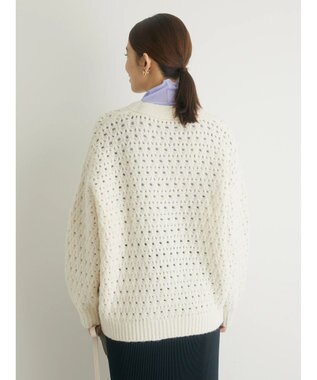 Green Parks ・Ｐｅｔｉｔ　Ｆｌｅｕｒ　スカシアミニットカーディガン Ivory