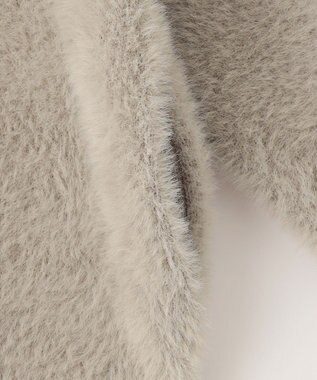 ANY SIS S 【洗える】シャギーニット アウター ベージュ