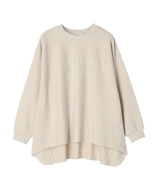 CRAFT STANDARD BOUTIQUE プリント裏毛チュニック Light Beige