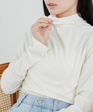 WEGO ソフトタッチカラーリブロンT オフホワイト