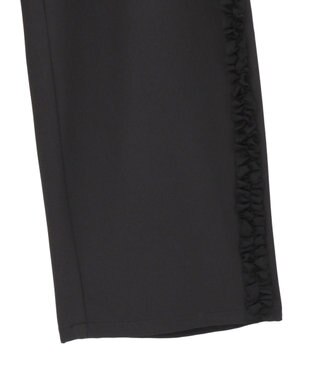 Green Parks ・ｓｗｉｎｇ　ｂｙ　サイドフリルワイドパンツ Black