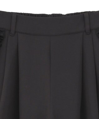 Green Parks ・ｓｗｉｎｇ　ｂｙ　サイドフリルワイドパンツ Black