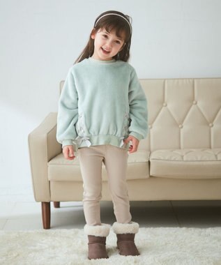 ANY KIDS ドリームストレッチ裏起毛 パンツ ベージュ