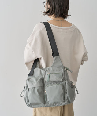 Green Parks 収納アドバイザー監修アウトポケットトート Khaki