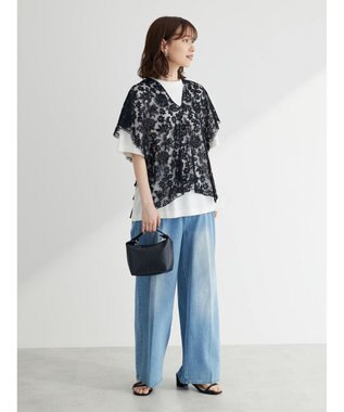 Green Parks ・ＳＵＧＡＲ　ＳＰＯＯＮ　２ｗａｙ刺繍レースベスト Black