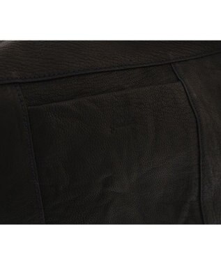 genten ゴートシュリンク ショルダーバッグ小 クロ