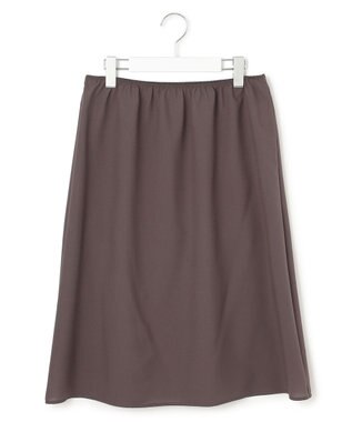 23区 【洗える/撥水加工】ナイロンコットンタフタ ウエストシャーリング ワンピース ダークブラウン系