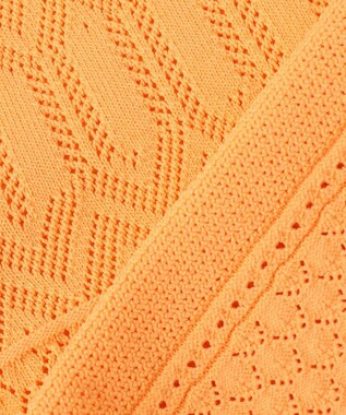 組曲 【2SET・WEB限定】編地ニット ツインセット ライトオレンジ系