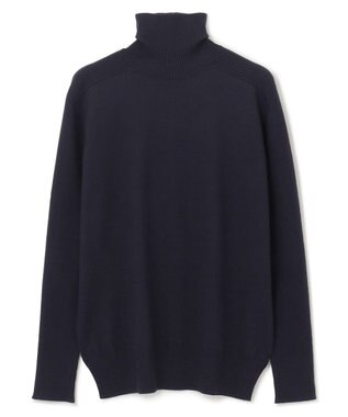 BEIGE， 【S-size】WILLOW / ハイネックニット Navy