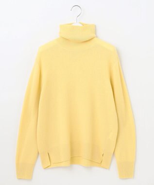 J.PRESS LADIES 【洗える】CASHMERE BLEND タートルネック ニット イエロー系