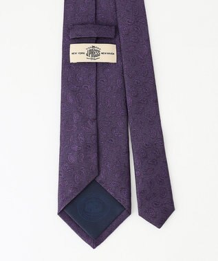 J.PRESS MEN 【J.PRESS 10PLY LUXURY SILK COLLECTION】ソリッドペイズリー ネクタイ パープル系