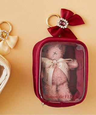Maison de FLEUR EC限定クリアポーチS Red