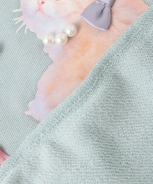 ANY KIDS フォトネコ 裏毛 トレーナー ミント