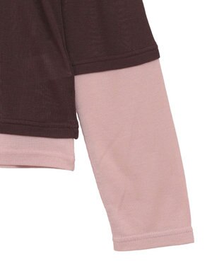 earth music&ecology レイヤードシアープルオーバー Brown