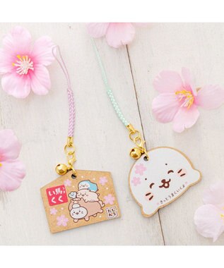 Mother garden しろたん 木製 絵馬根付 《顔ぼん》きっとうまくいくよ 単品 顔ぼん