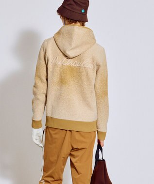 PW CIRCULUS 【手洗い洗濯可】【MEN】グラデーションニットフーディ ゴルフ ベージュ系