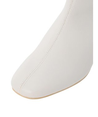 AMERICAN HOLIC スクエアトゥヒールショートブーツ Ivory