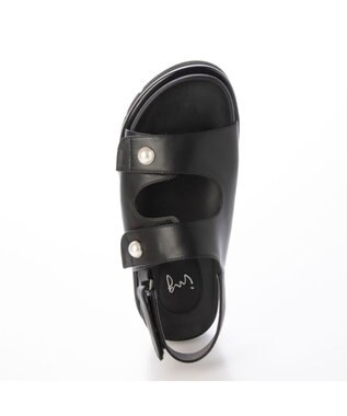 ing <ing>パールモチーフフッドベッドサンダル ブラック