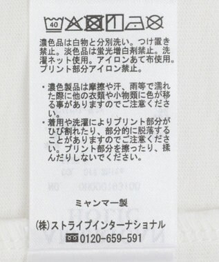 AMERICAN HOLIC ロゴ＆フォトプリントTシャツ Off White