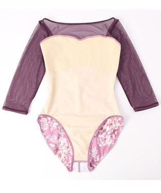 Chacott 6分袖レオタード ピンクPT