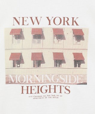 AMERICAN HOLIC ロゴ＆フォトプリントTシャツ Off White