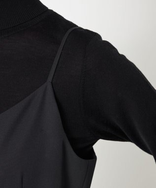 NAVE 【Nave】ウールポリエステルツイル オールインワン ブラック系