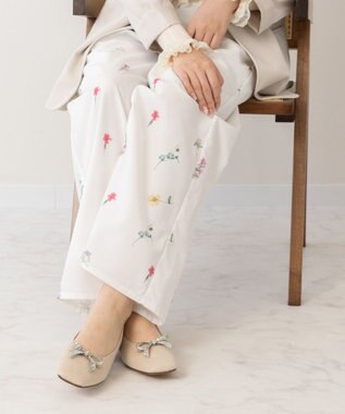 Bridget Birkin 【Bridget Birkin】ビジューリボンラメパンプス ゴールド雑材