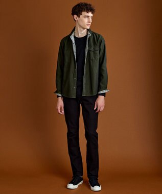 JOSEPH ABBOUD 【2WAY】リバーシブルシャツ カーキ系