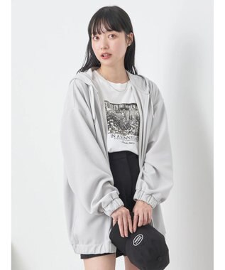 earth music&ecology ＵＶカット加工パーカー Light Gray